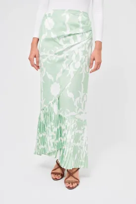 Maria Mint Pleated Skirt