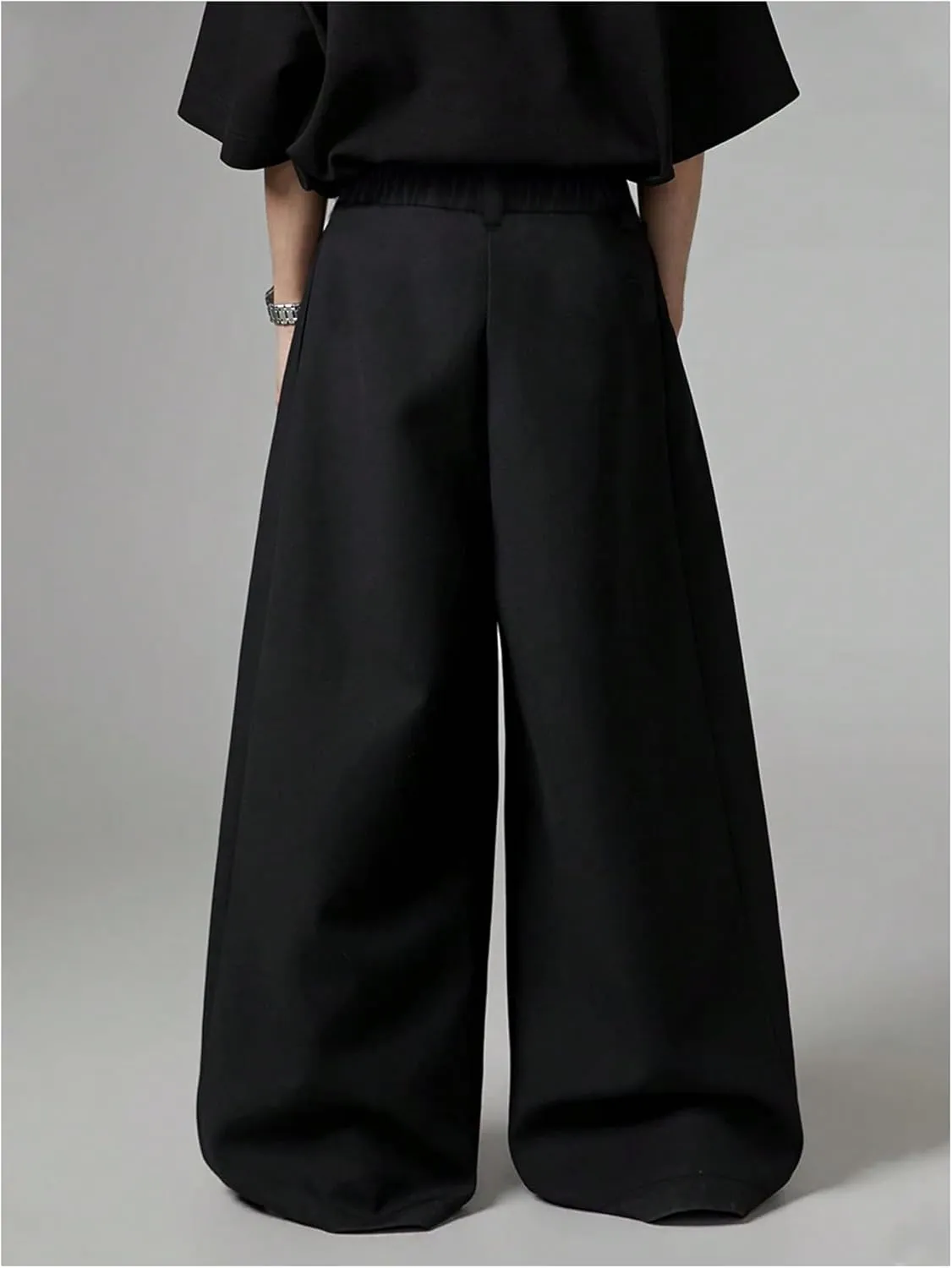 Men's Pleated Front Dress Pants Button Business Casual Trousers Pants