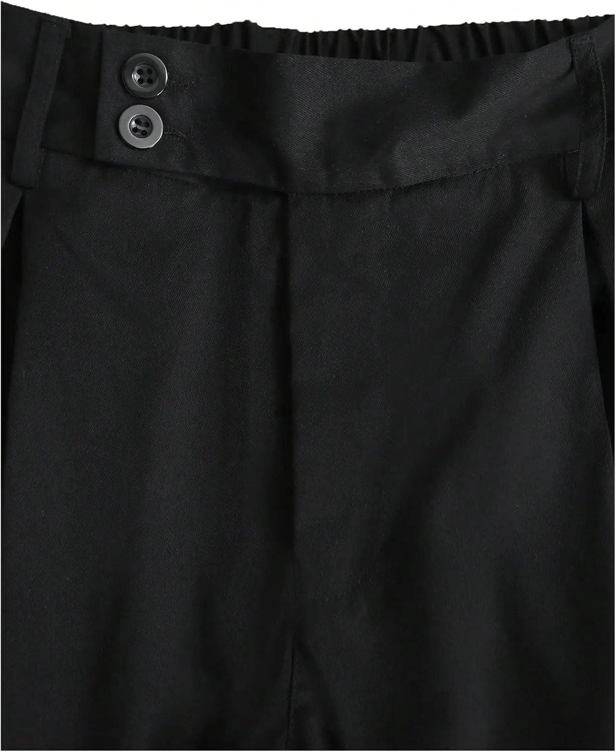 Men's Pleated Front Dress Pants Button Business Casual Trousers Pants