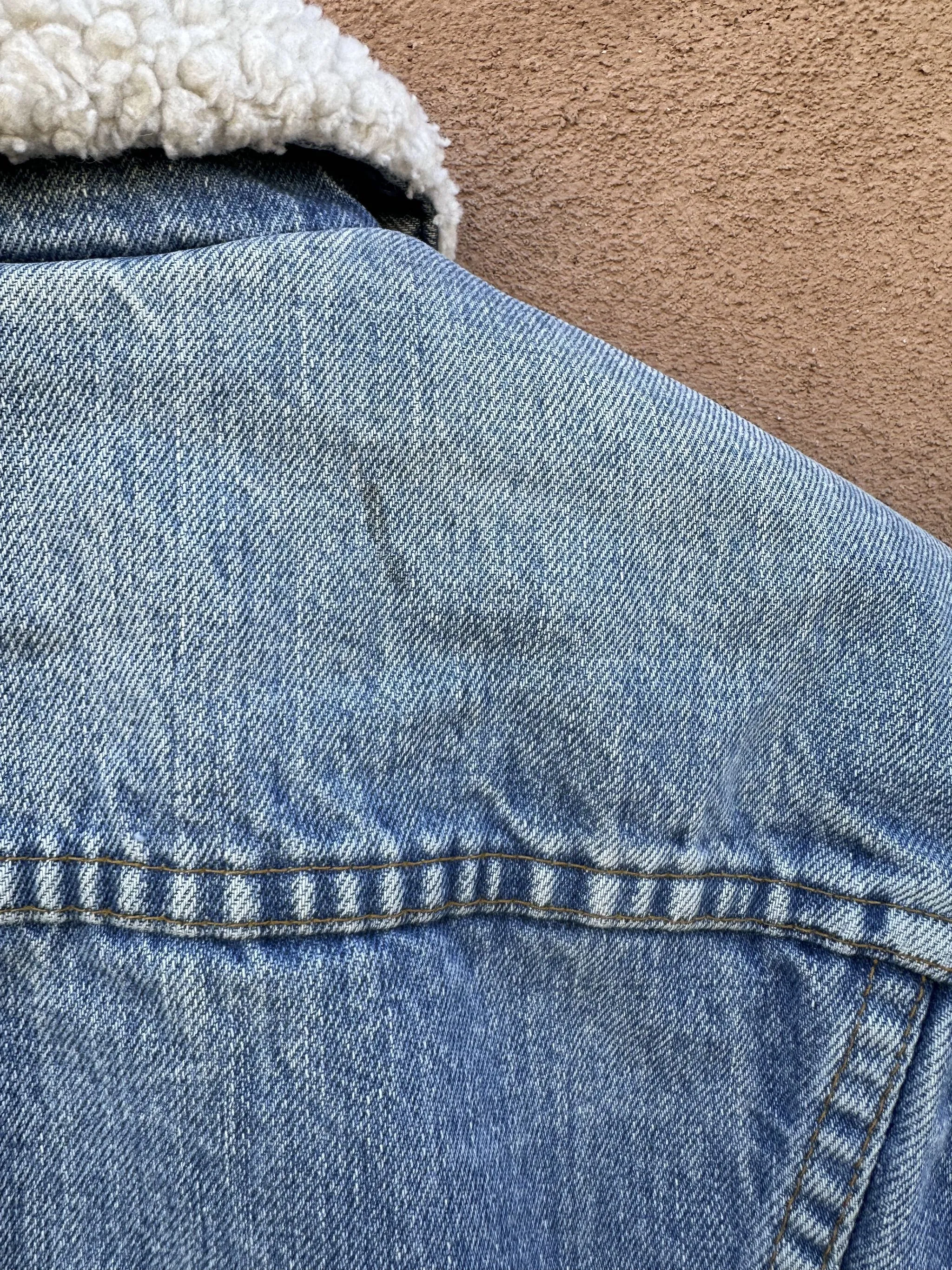 Mid 1970's Levi's Denim Shearling Trucker Jacket