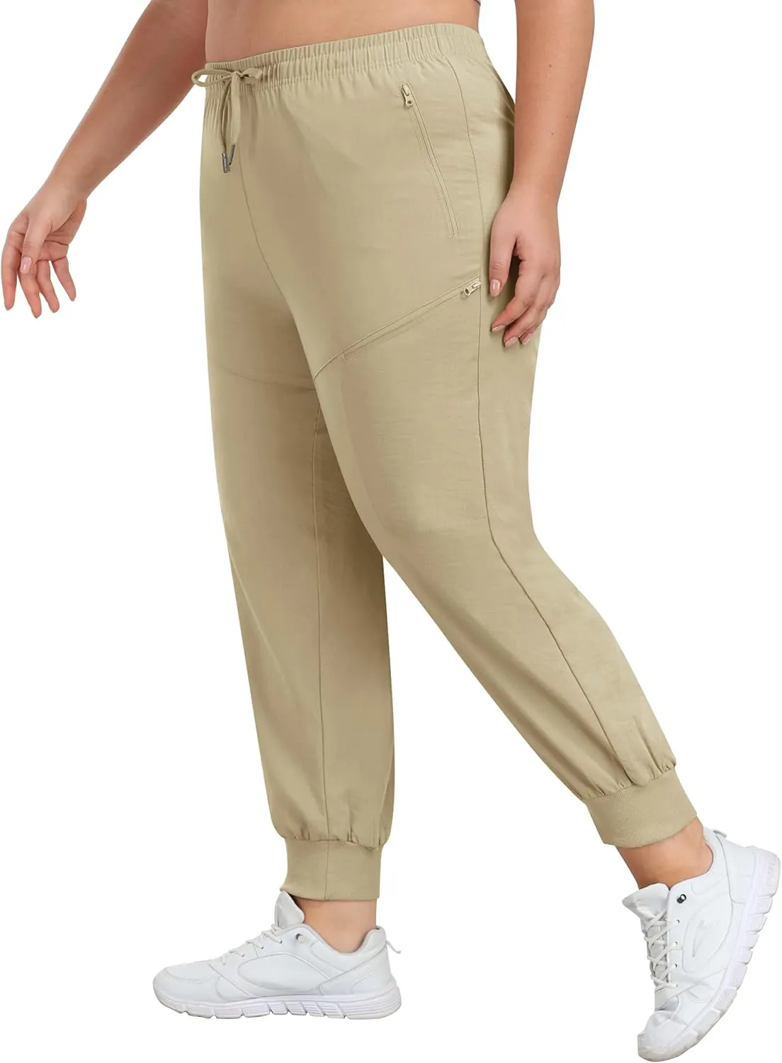 MoFiz Women's Plus Size Cargo Pants Casual Hiking Pants Lightweight Quick Dry Summer Pants for Women