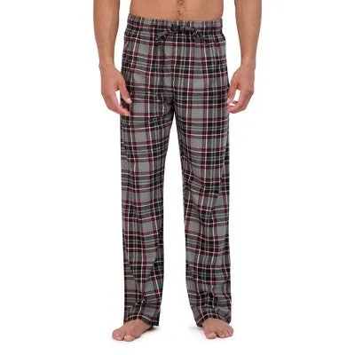 New - Hanes Originals Men's 2pc Plaid Comfort Fleece Sleep Pajama Set