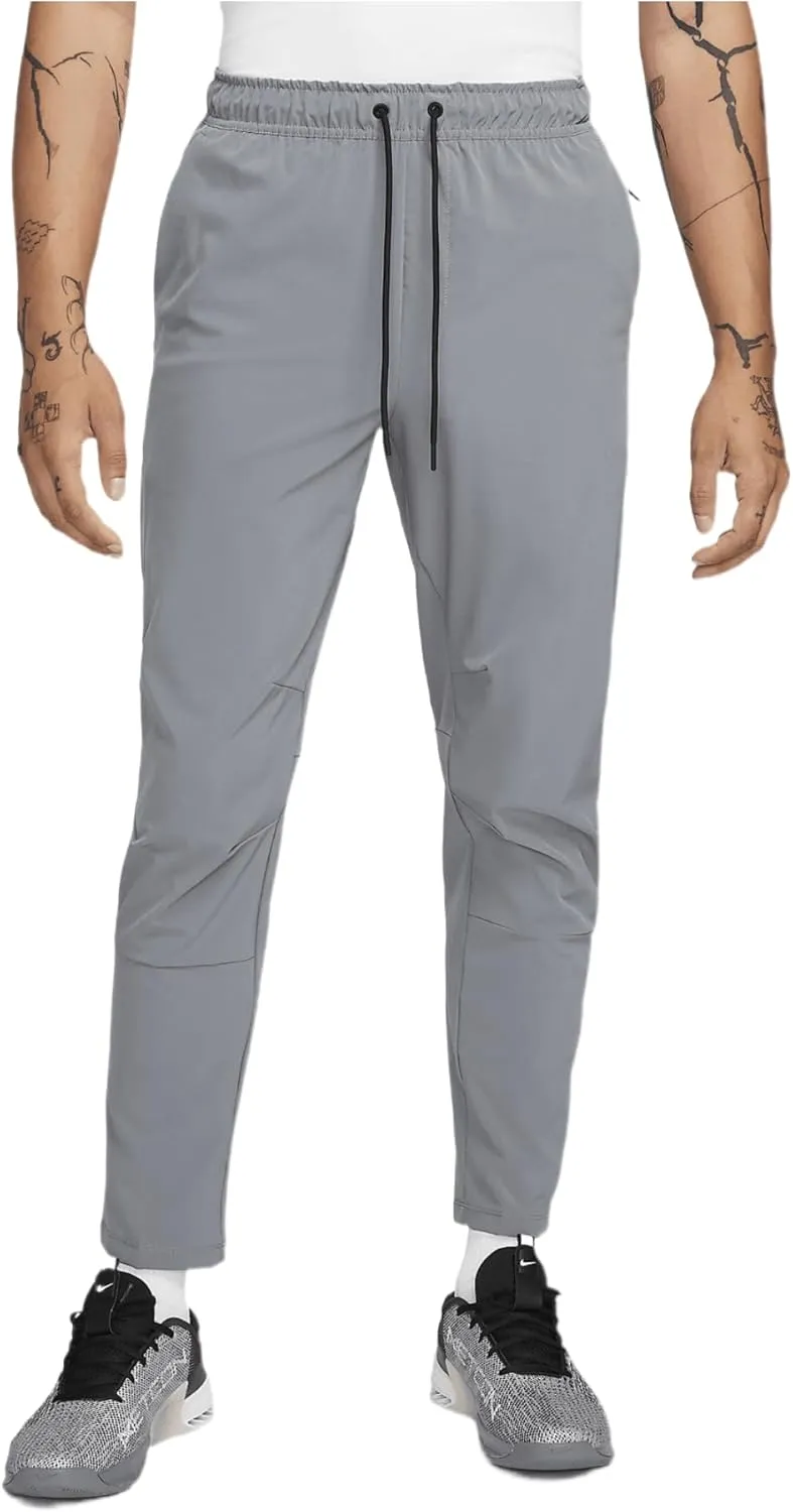 Nike Unlimited Men's Dri-FIT Tapered Leg Versatile Pants (Smoke Grey/Black/Smoke Grey, FB7546-084) Size X-Large
