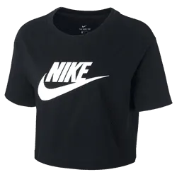 Nike Womens essential crop tshirt bv6175-010 black