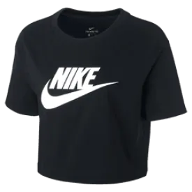 Nike Womens essential crop tshirt bv6175-010 black