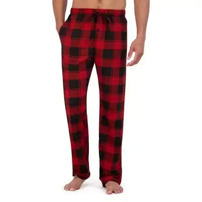 Open Box - Hanes Originals Men's 2pc Comfort Fleece Sleep Pajama Set