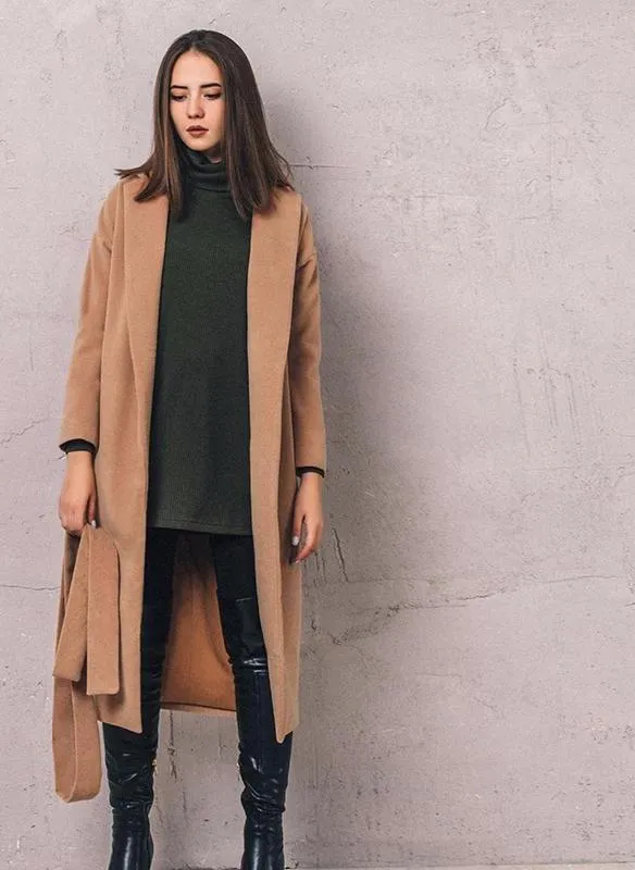 Open Long-Line Trench Coat