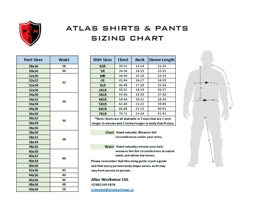 Orange FR / Arc Flash Work Shirts w/4" Segmented Striping by Atlas Workwear - Style 4044OR