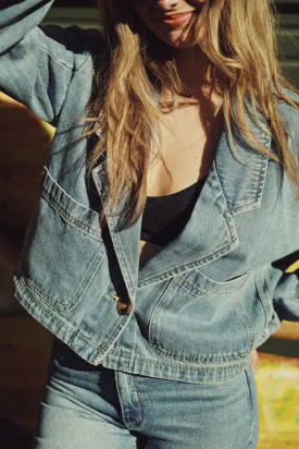 Oversize Denim Blazer
