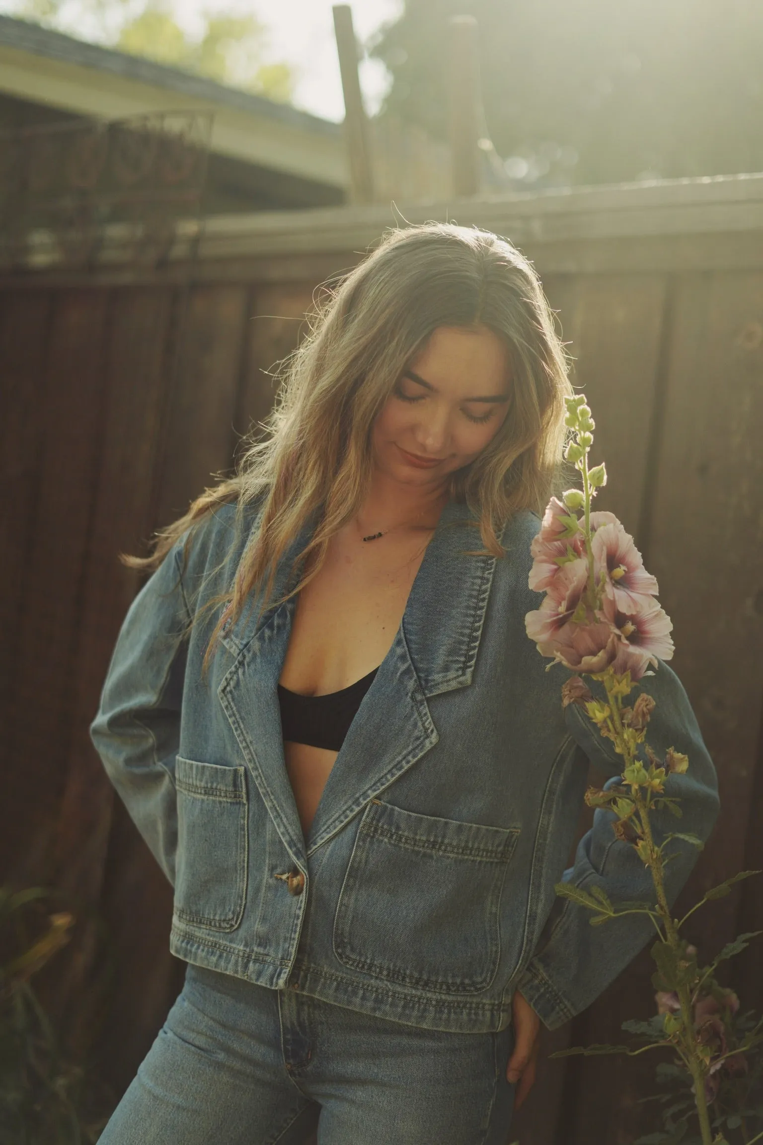 Oversize Denim Blazer