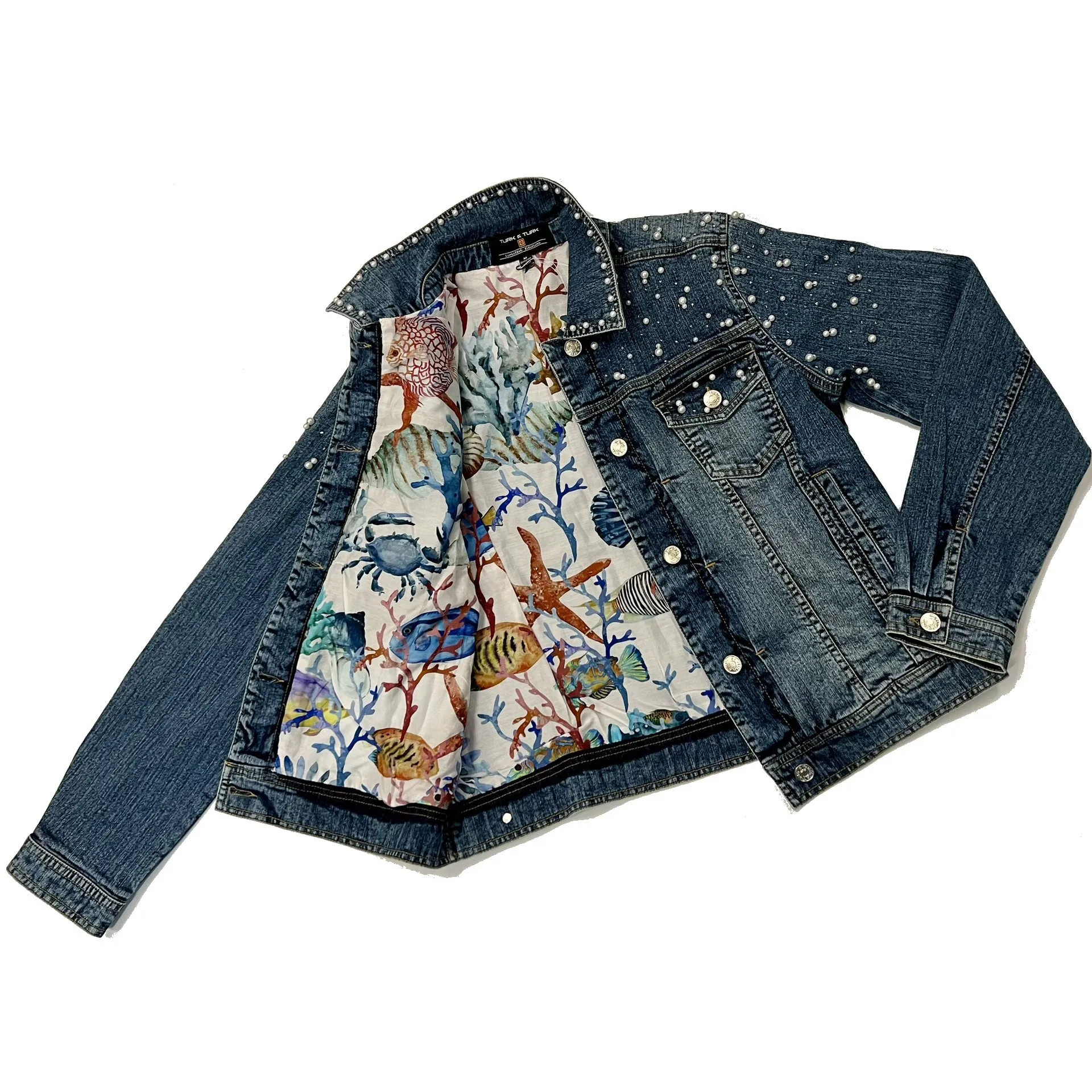 Pearls Hand-Beaded Denim Jackets, Limited Edition- ANIMAL