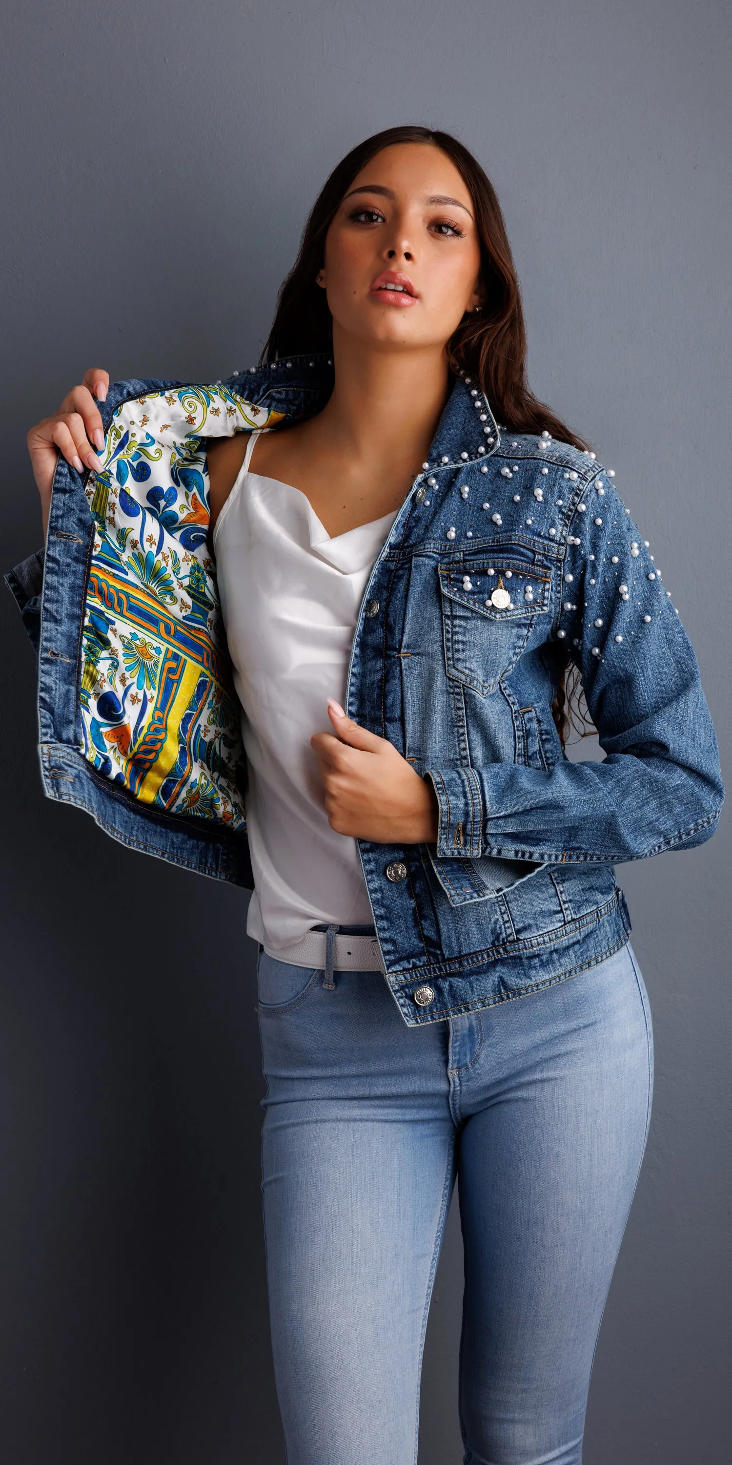 Pearls Hand-Beaded Denim Jackets, Limited Edition- ANIMAL