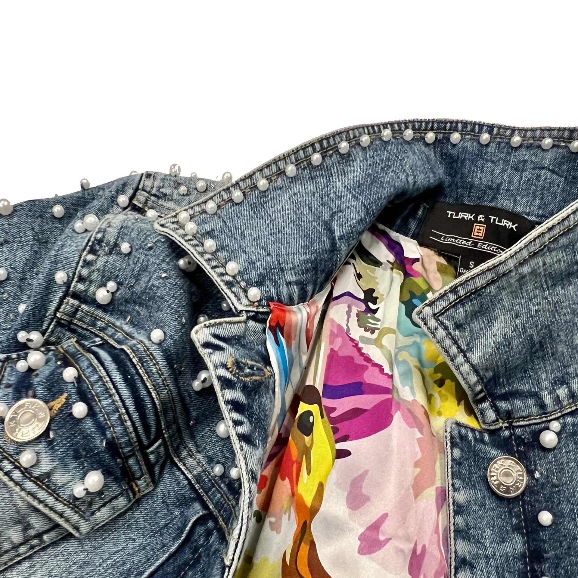 Pearls Hand-Beaded Denim Jackets, Limited Edition- ANIMAL
