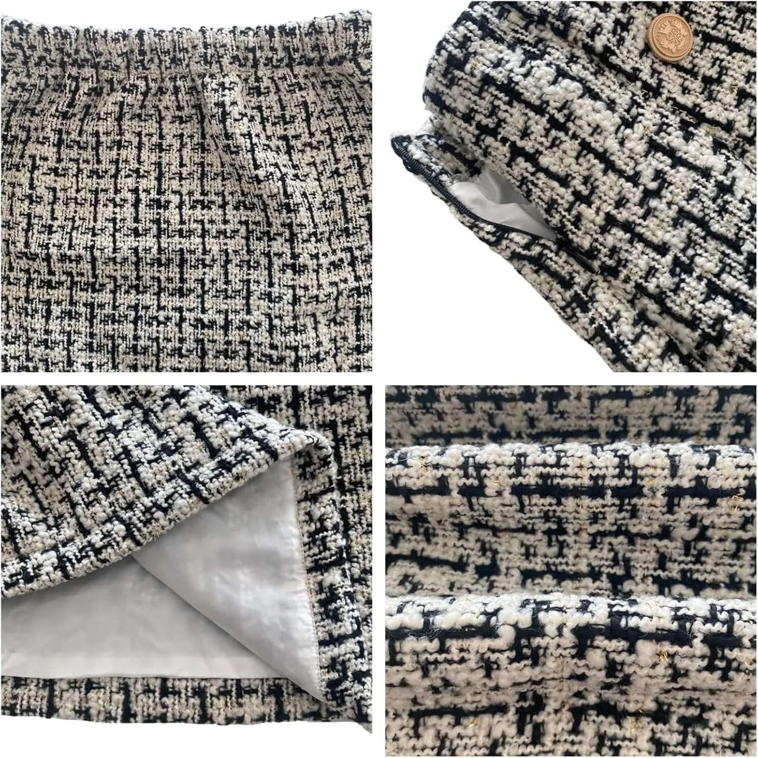 Plaid Skirts for Women Pencil Bodycon Aesthetic Mini Skirt High Waisted Winter Skirts