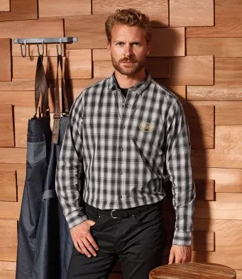 Premier Workwear Mulligan Check Long Sleeve Shirt