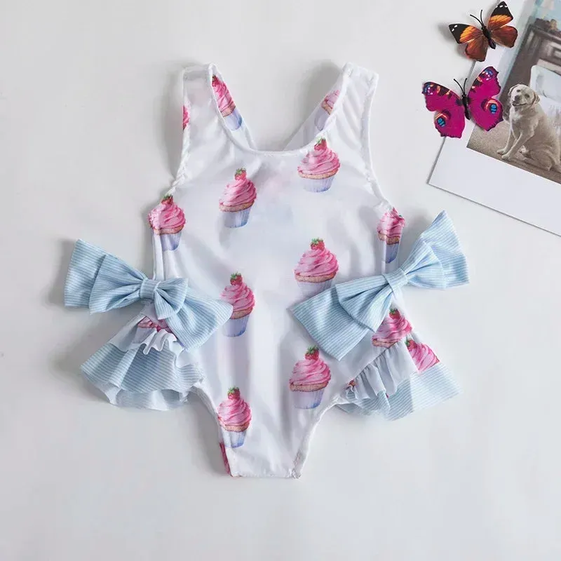 "Cupcake Baby" Little Girl's Swimsuit