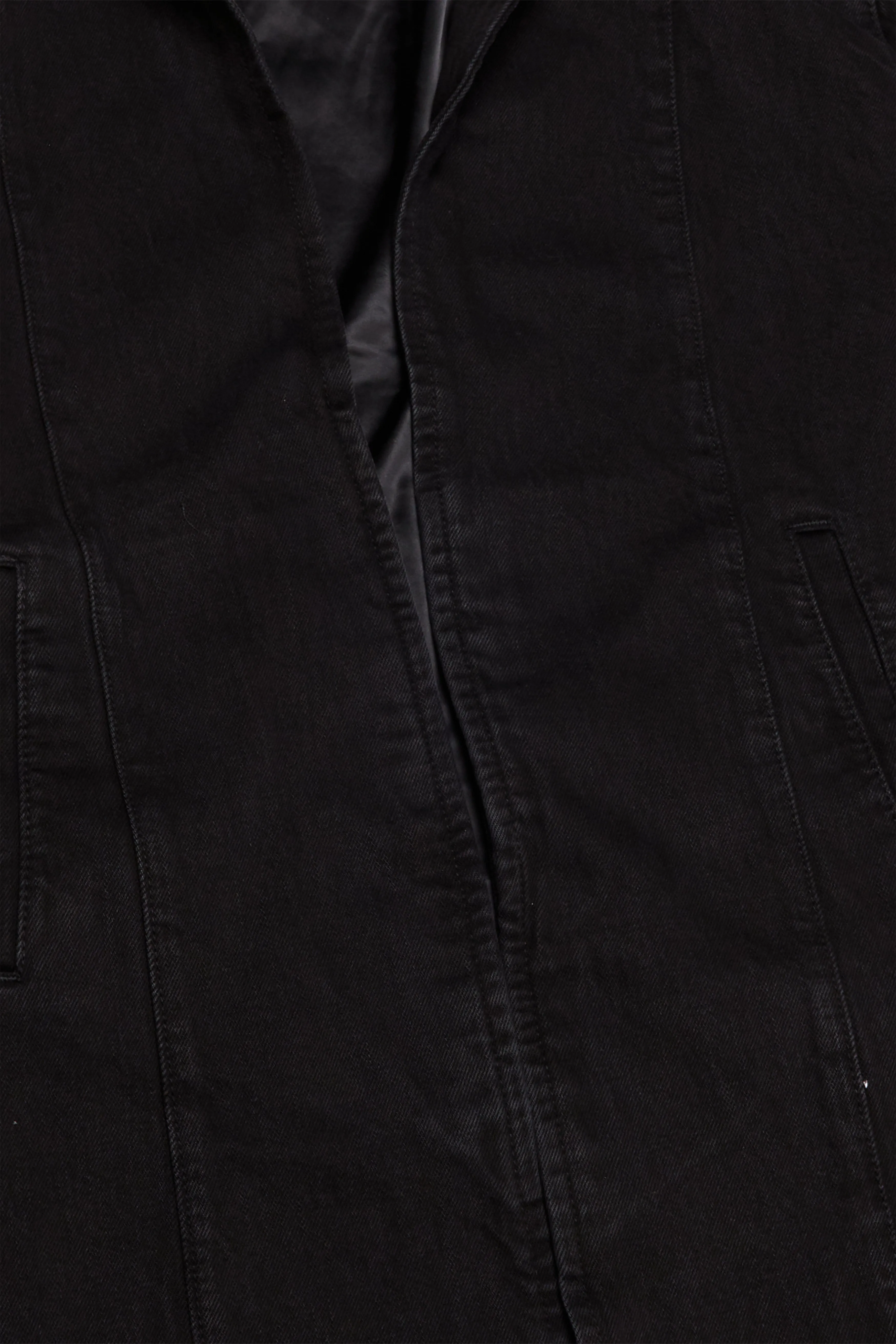 "KREED" DENIM TRENCHCOAT BLACK WASH