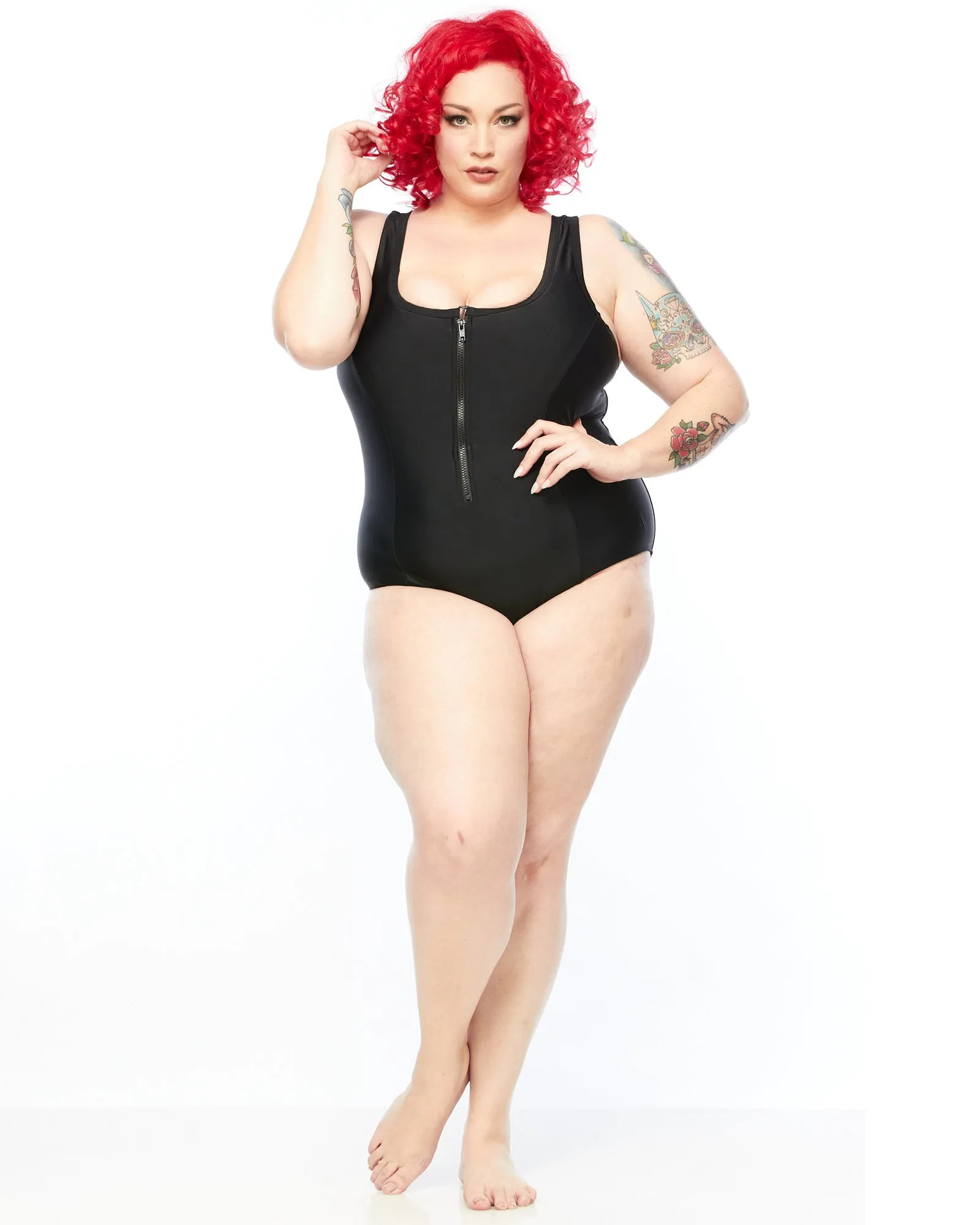 Racer Back Swimsuit Zip (E-G)