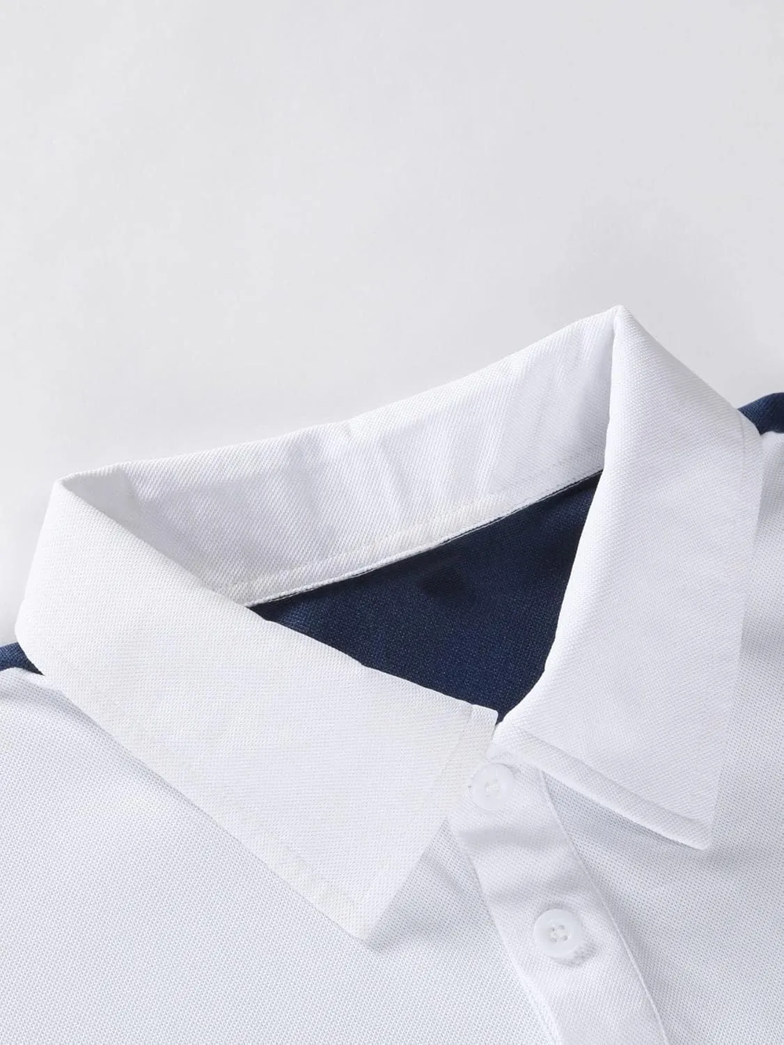 SOLY HUX Men's Golf Shirts Color Tennis Shirt Short Sleeve Casual Work T-Shirt