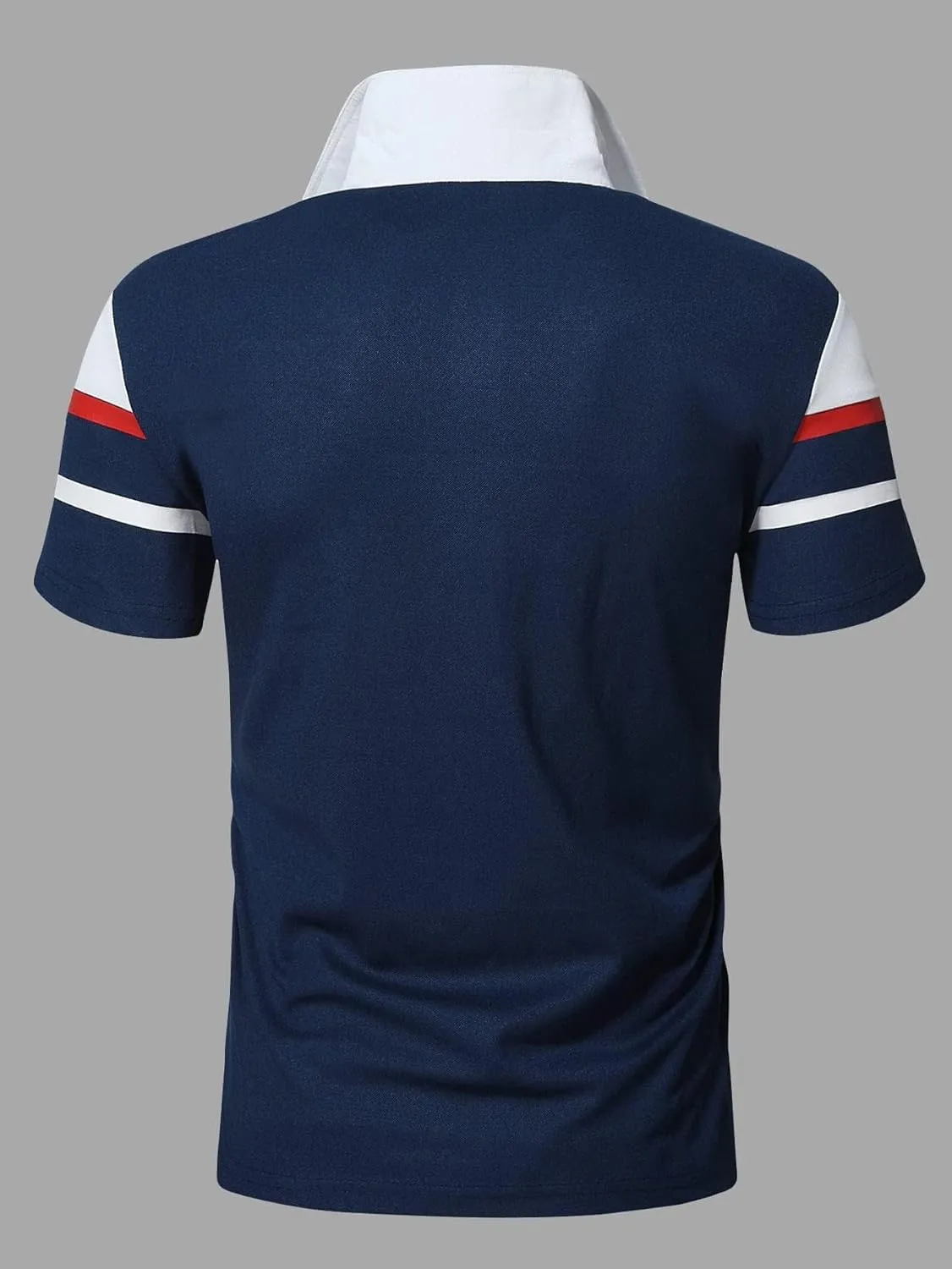 SOLY HUX Men's Golf Shirts Color Tennis Shirt Short Sleeve Casual Work T-Shirt