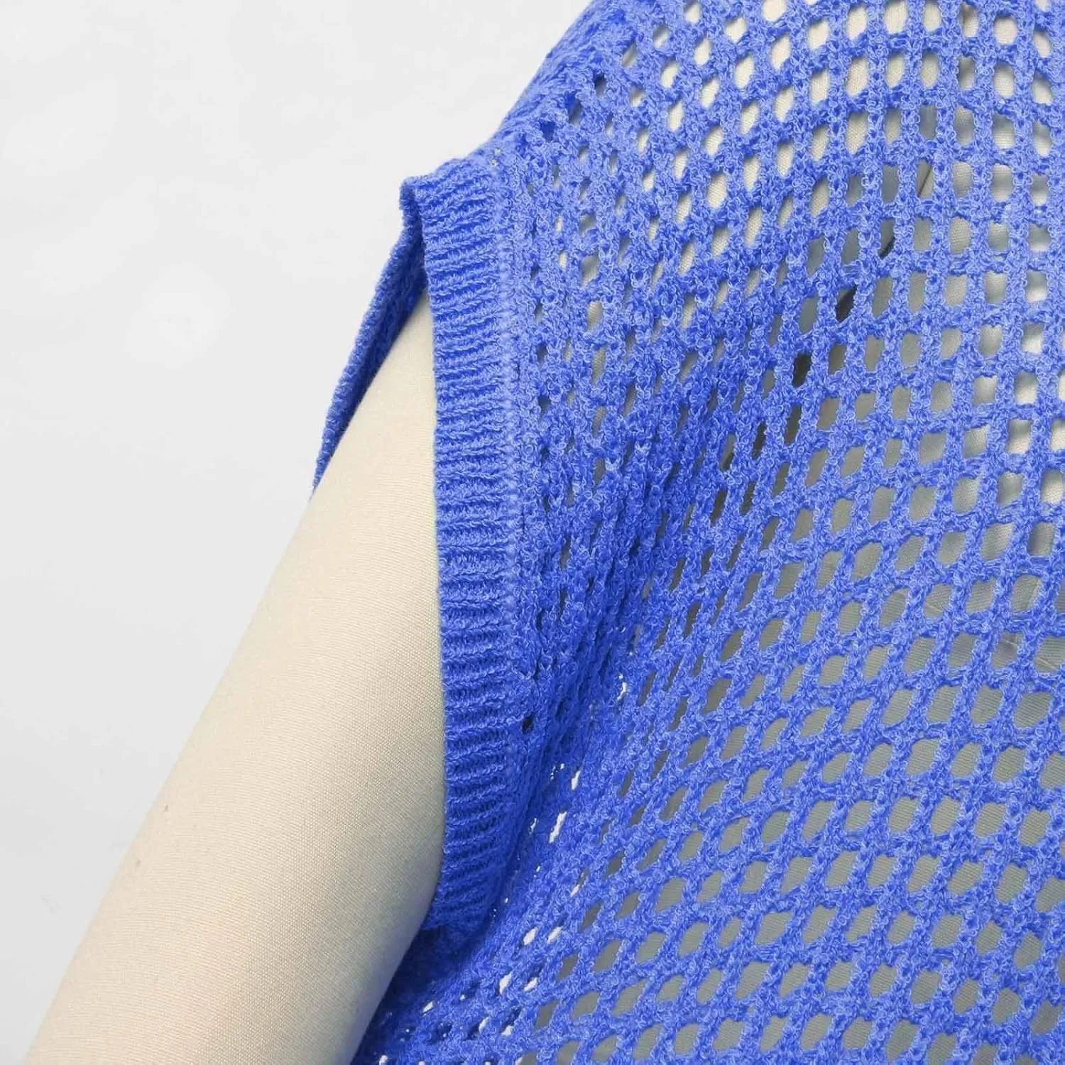 Summer Crochet Tops for Women Loose Off The Shoulder Shirts Hollow Out Knit Short Sleeve Sweater Top Beach Coverup