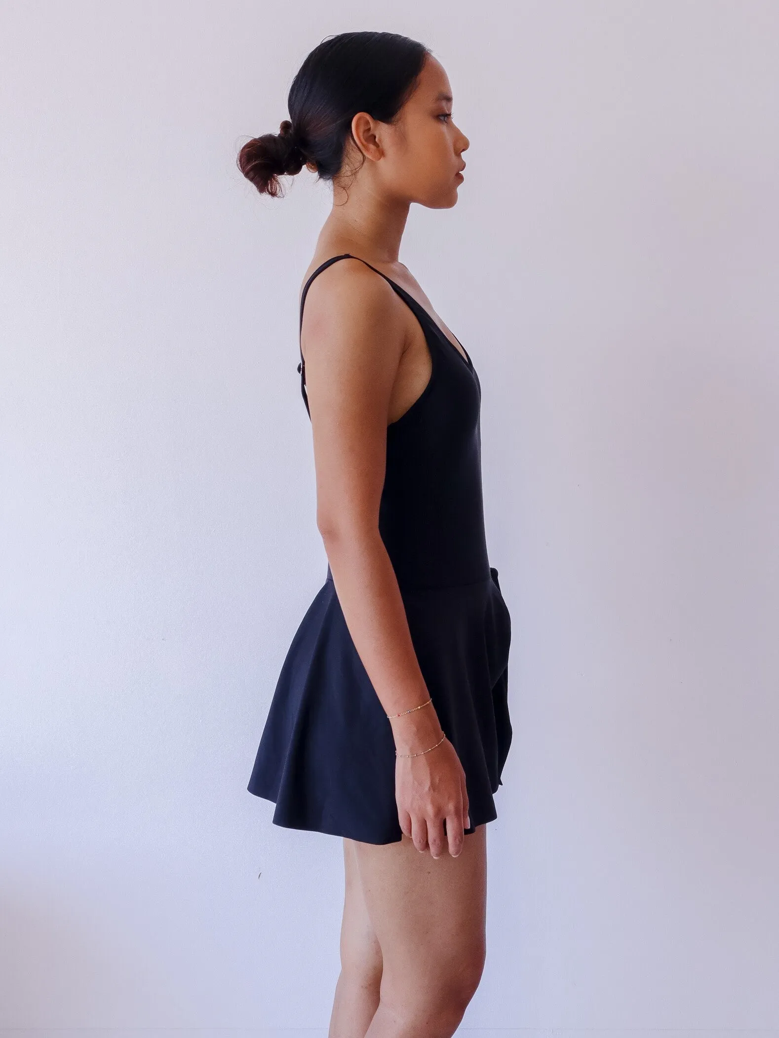 Sylvie Swimsuit Dress in Black