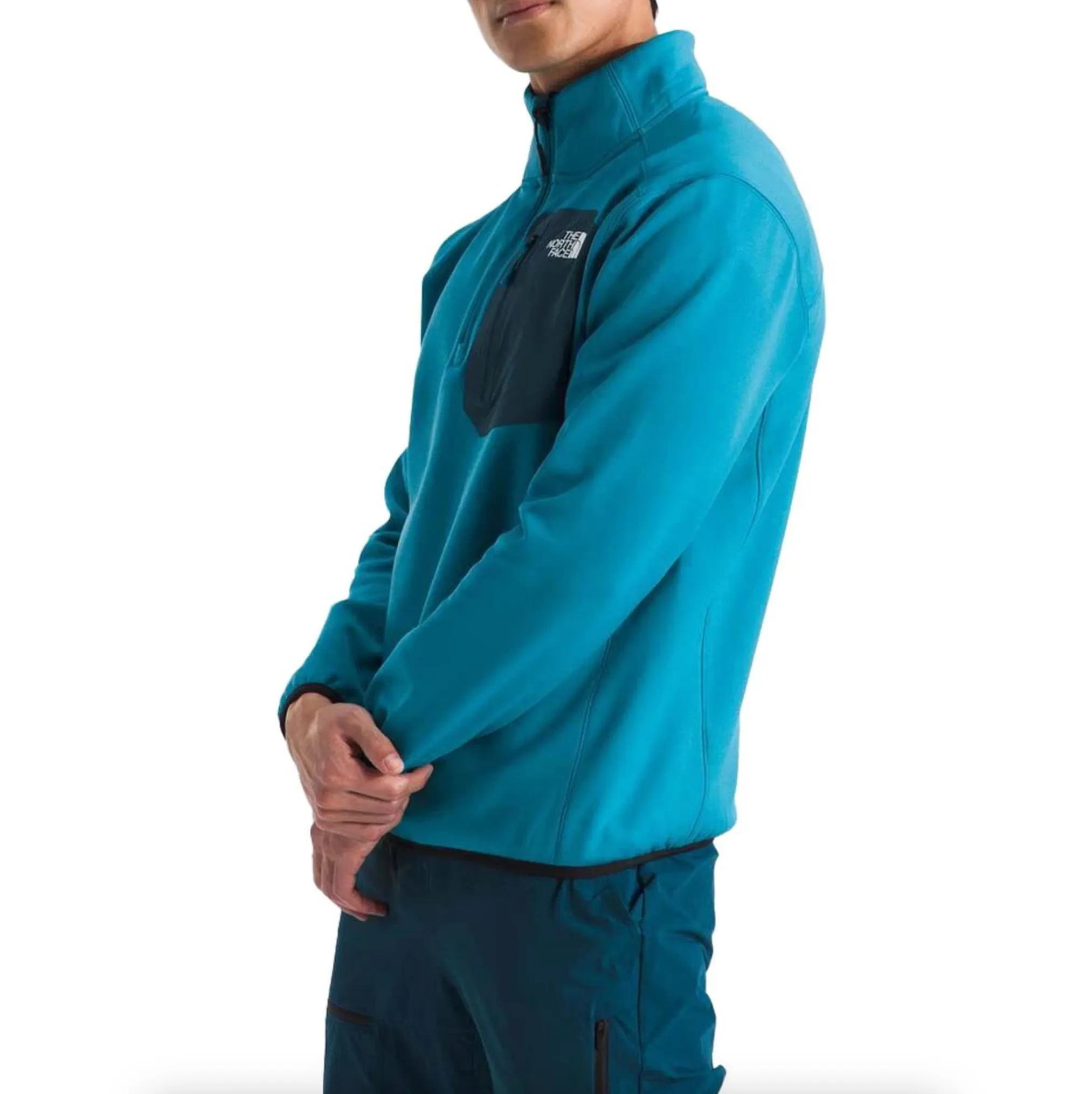 The North Face Men's Crest 1/4 Zip Alkaline Blue/Midnight Petrol