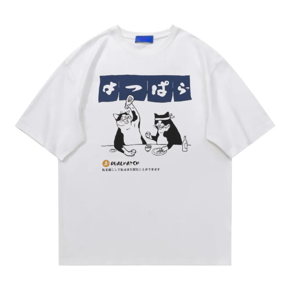 “Urban Cartoon Cat Graphic” T-shirt