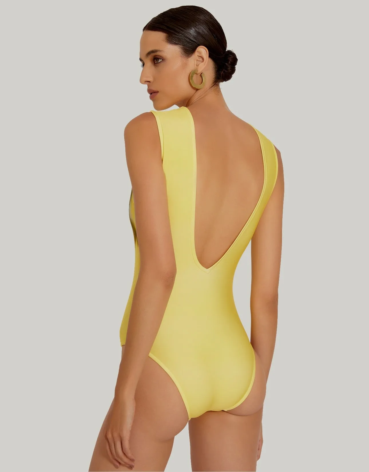 V Neck One Piece in Freesia