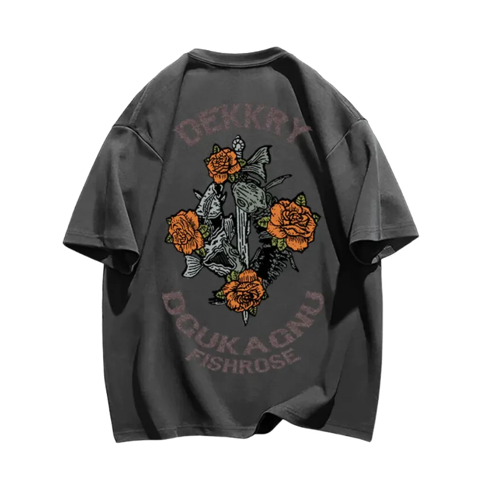 “Vintage Flower Graphic” T-shirt