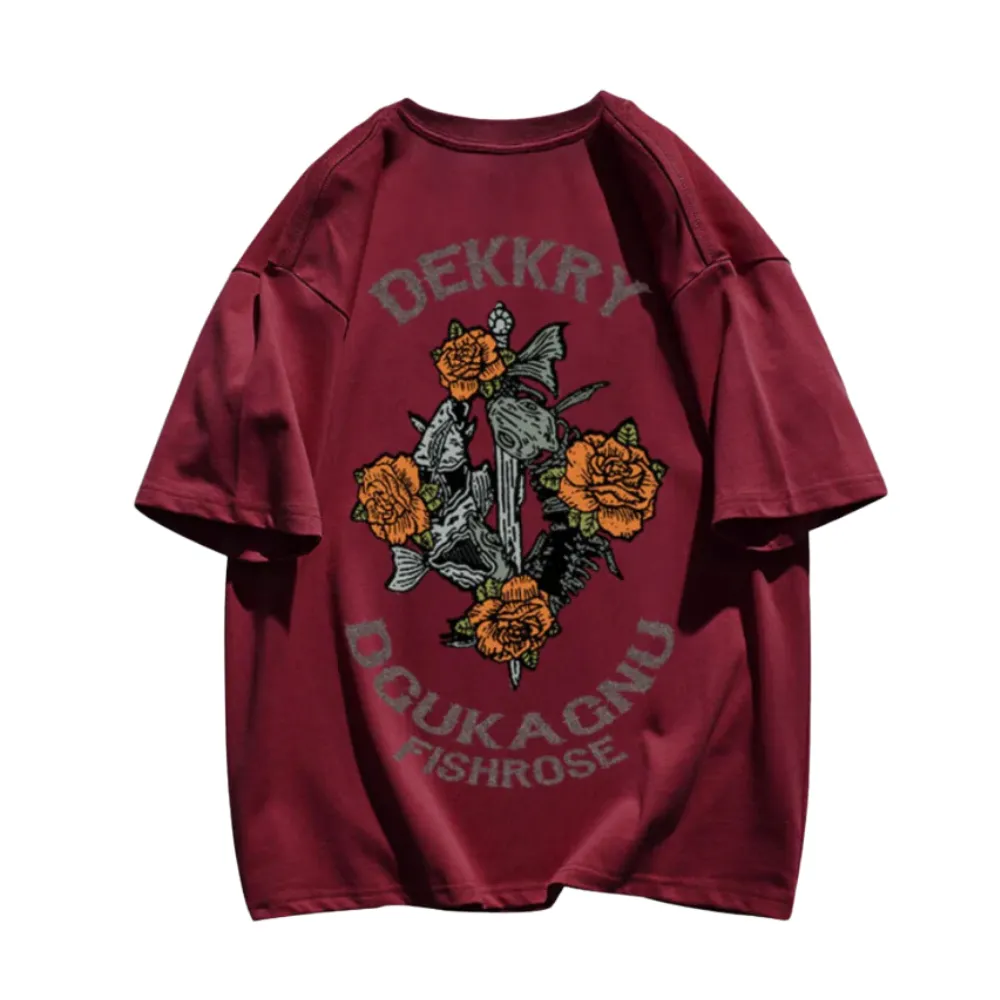 “Vintage Flower Graphic” T-shirt