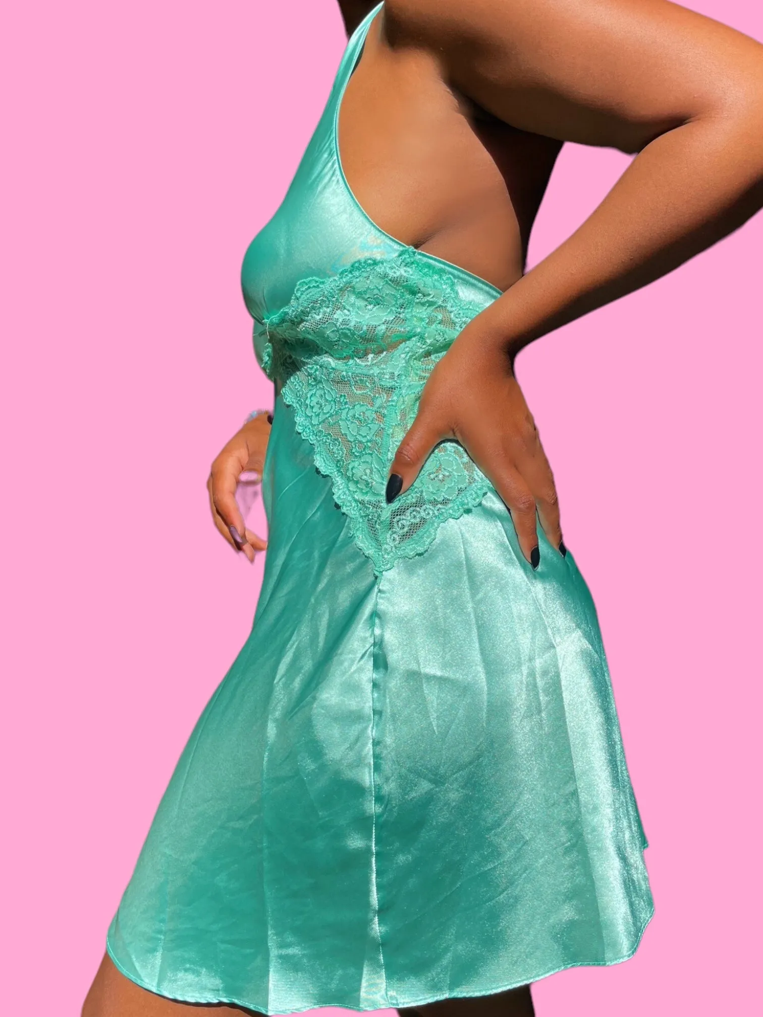 Vintage Halter Slip Dress