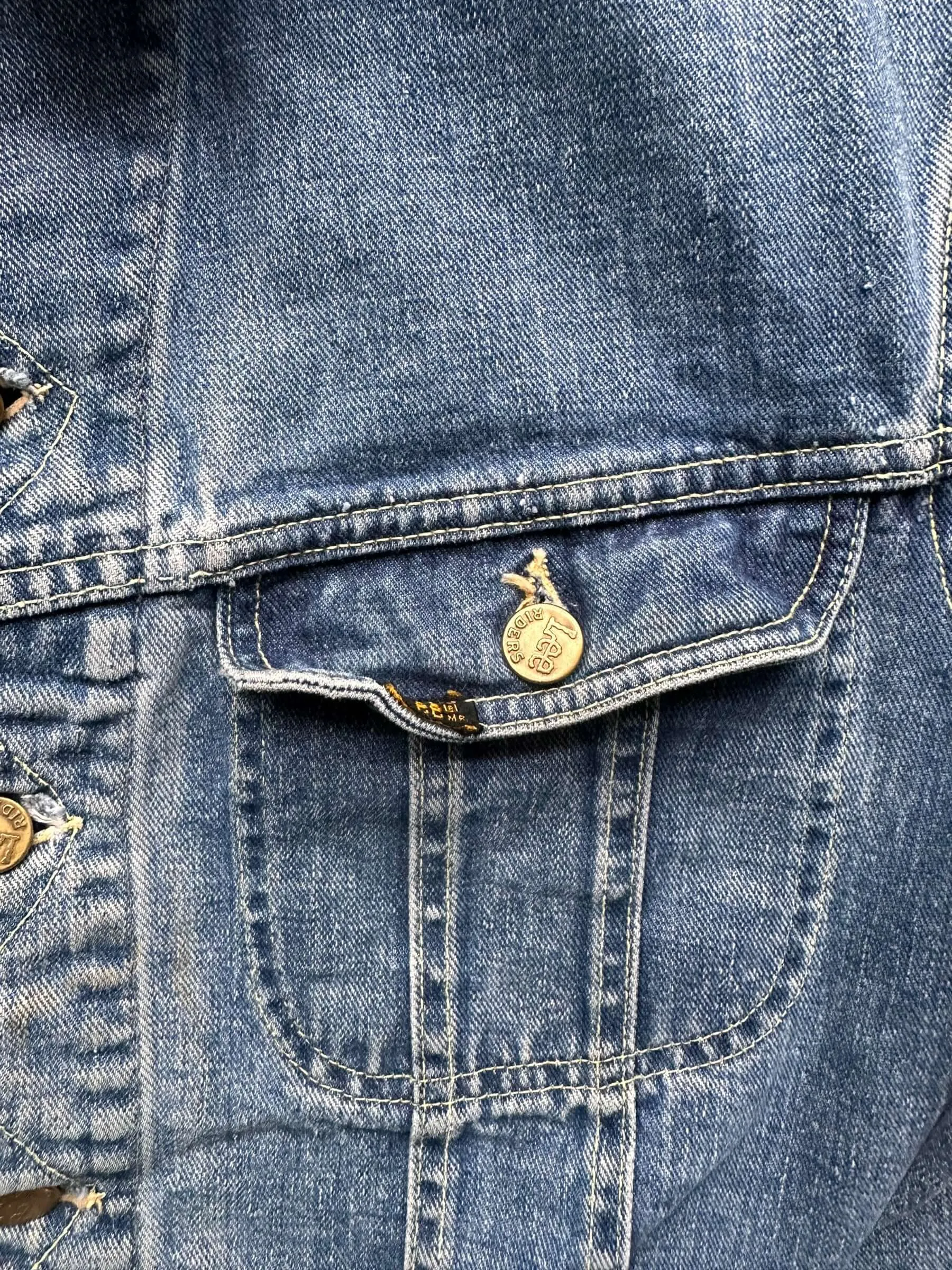 Vintage Lee 101-J Denim Jacket SZ 42 | Vintage Denim Workwear Seattle | Seattle Vintage Denim
