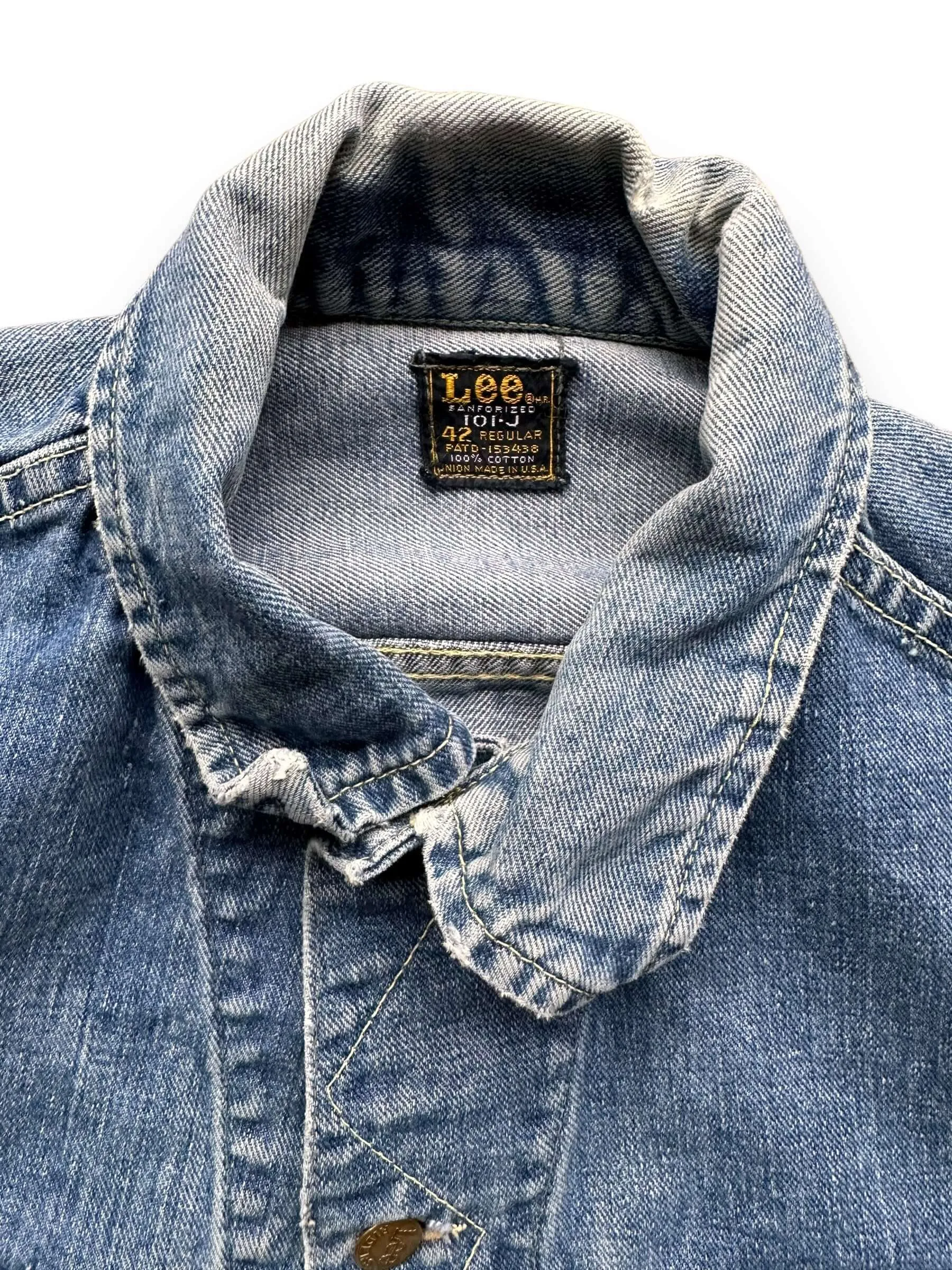 Vintage Lee 101-J Denim Jacket SZ 42 | Vintage Denim Workwear Seattle | Seattle Vintage Denim