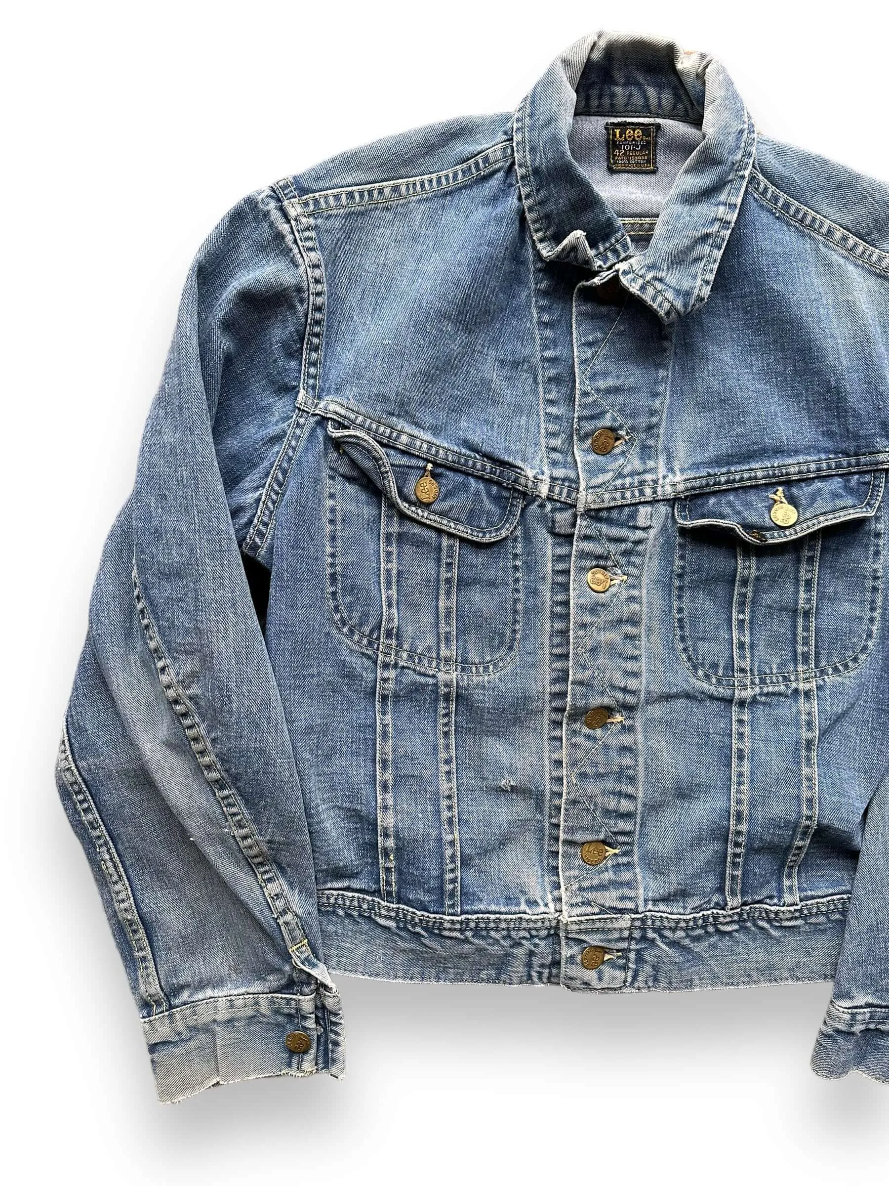 Vintage Lee 101-J Denim Jacket SZ 42 | Vintage Denim Workwear Seattle | Seattle Vintage Denim