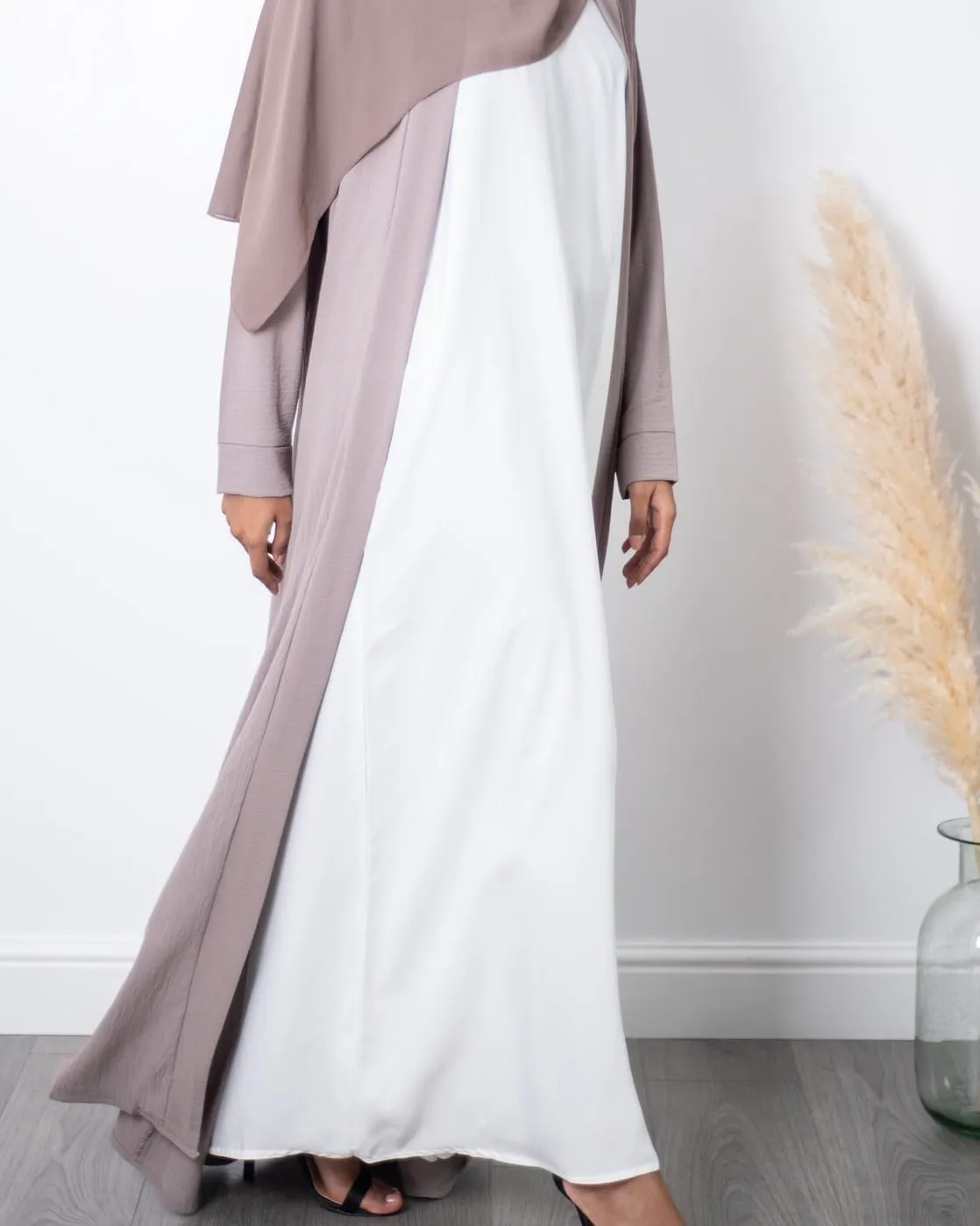 White Sleeveless Slip Dress