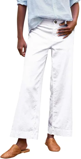 Womens Pants, Casual Pants Linen Loose Peasant Straight Leg Striped Side 2025