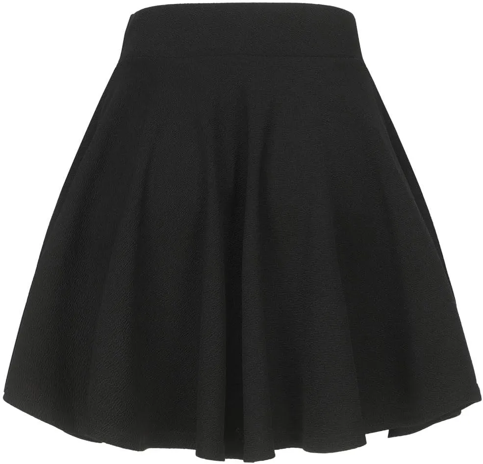 Women's Summer High Waisted Skirts Tummy Control Pleated Athletic Skirts Mini Dress