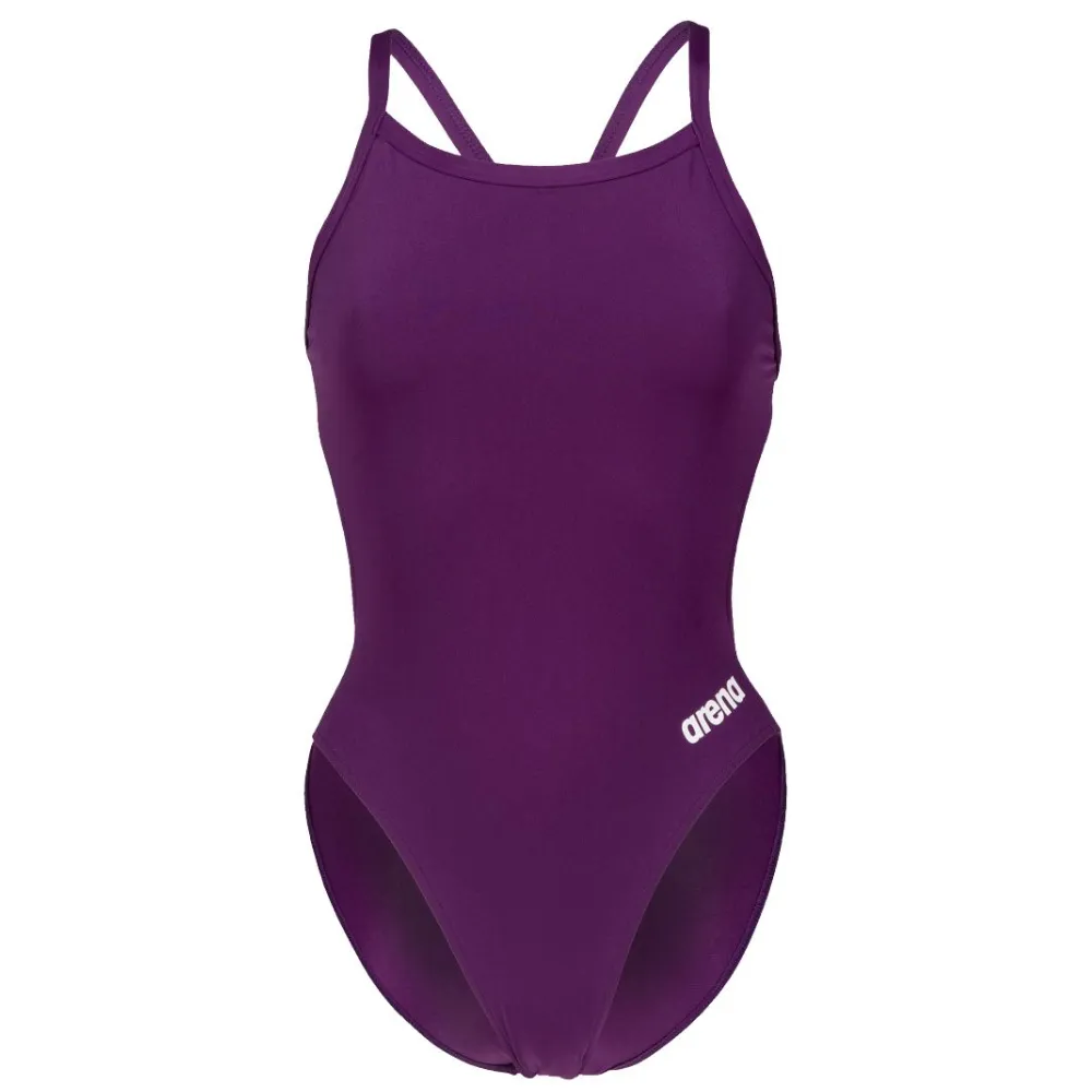 WOMEN'S TEAM SWIMSUIT CHALLENGE SOLID - PLUM