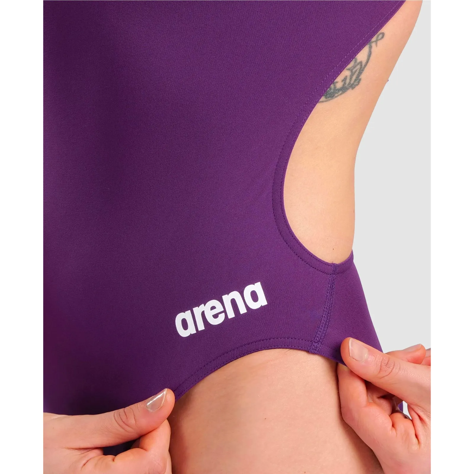 WOMEN'S TEAM SWIMSUIT CHALLENGE SOLID - PLUM