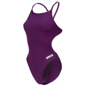 WOMEN'S TEAM SWIMSUIT CHALLENGE SOLID - PLUM