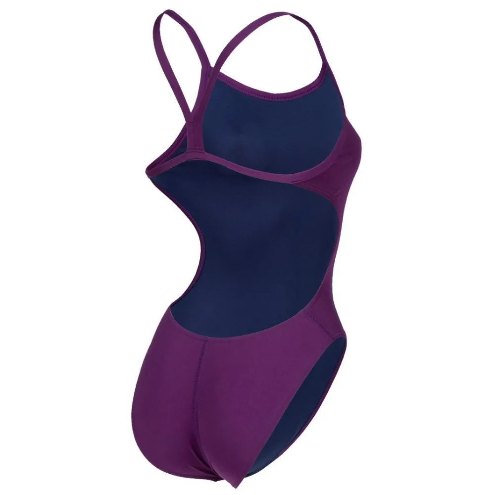WOMEN'S TEAM SWIMSUIT CHALLENGE SOLID - PLUM