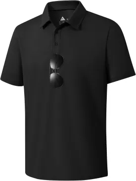 ZITY Mens Polo Shirts Short Sleeve Performance Moisture Wicking Work Golf Shirt